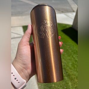 Starbucks Copper Shimmer Tumbler - Embossed Siren Logo